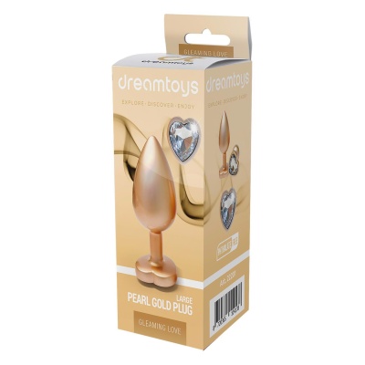 GLEAMING LOVE MATTE GOLD PLUG LARGE - 1
