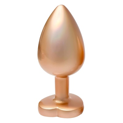 GLEAMING LOVE MATTE GOLD PLUG LARGE - 1 2