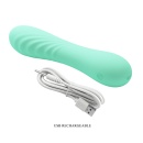 Wibrator Alexisrose — giętki silikon, 10 trybów wibracji, długość 15 cm - 11