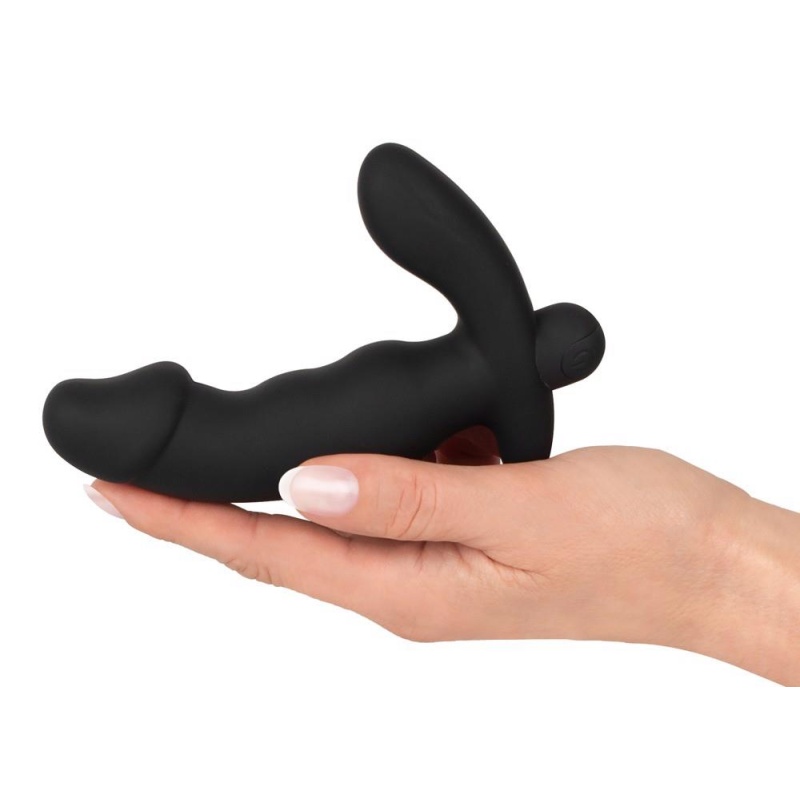 Wibrator prostaty ANOS Cock Shaped – korek analny z 10 trybami wibracji, długość wkładki 10,5 cm, średnica maks. 3,3 cm - 4