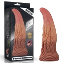 Dwuwarstwowy silikonowy język 10 cali (25,4 cm) brązowy - 1