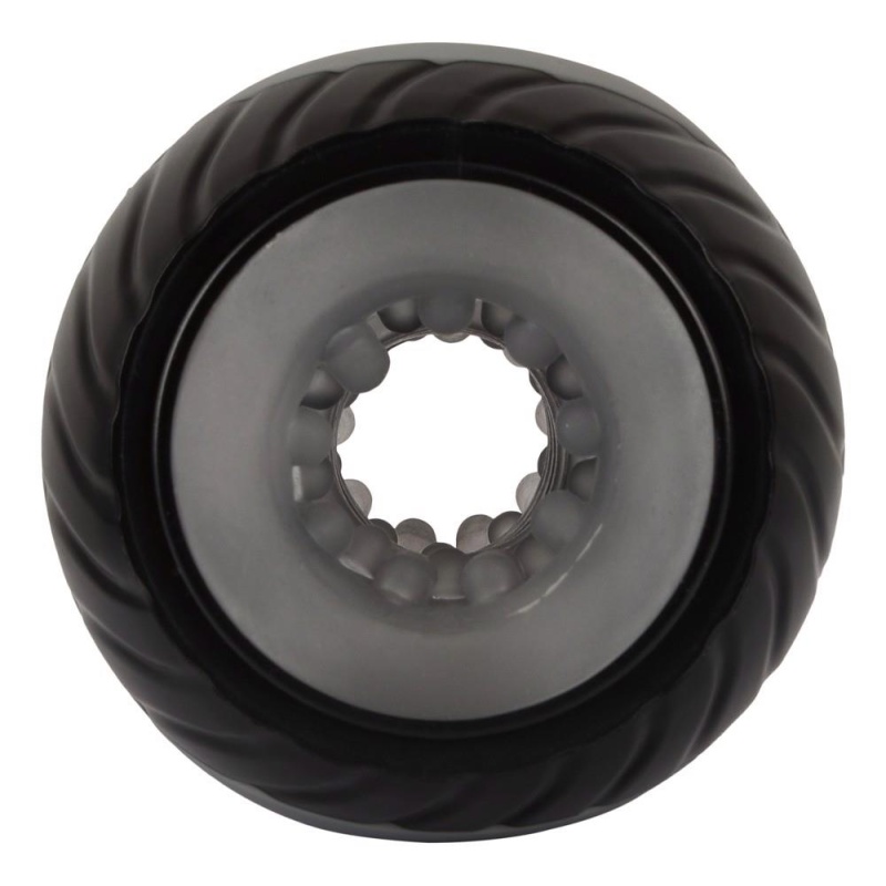Donut Masturbator - elastyczny masturbator pierścieniowy z 2 silnikami, długość 10,3 cm - 3