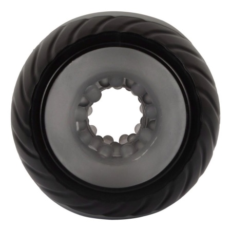 Donut Masturbator - elastyczny masturbator pierścieniowy z 2 silnikami, długość 10,3 cm - 3