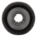 Donut Masturbator - elastyczny masturbator pierścieniowy z 2 silnikami, długość 10,3 cm - 3