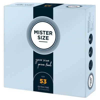 Mister Size 53mm pack of 36 - 1 2