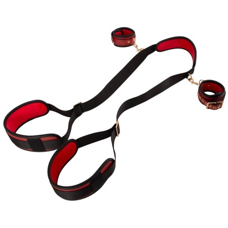Zestaw ograniczników szyi i ud Neck/Thigh Restraint z odpinanymi kajdankami, długość 133 cm, regulacja kajdanek 13-26 cm - 3