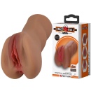 Masturbator CAROLINE TPR - wodoodporny, z żebrowanym kanałem - 1