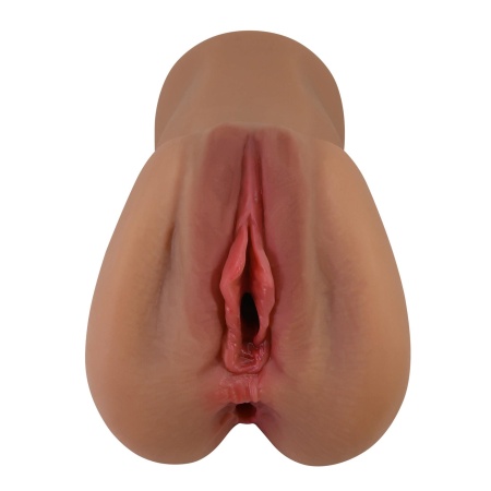Masturbator CAROLINE TPR - wodoodporny, z żebrowanym kanałem - 5