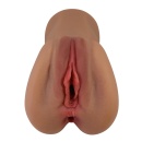 Masturbator CAROLINE TPR - wodoodporny, z żebrowanym kanałem - 5