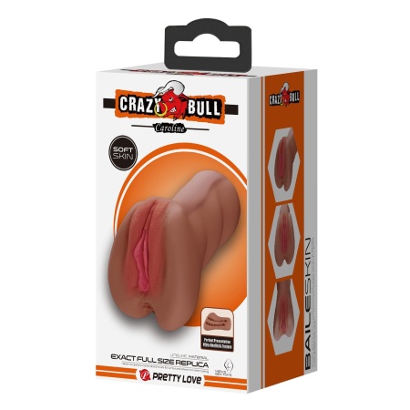 Masturbator CAROLINE TPR - wodoodporny, z żebrowanym kanałem - 11