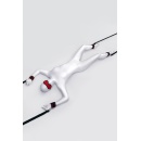 Anonymo Bandage Set - Zestaw do Bondage z Mankietami na Rzepy i Pasami pod Materac, Poliester, Czerwono-Czarny, 0,15 kg - 3