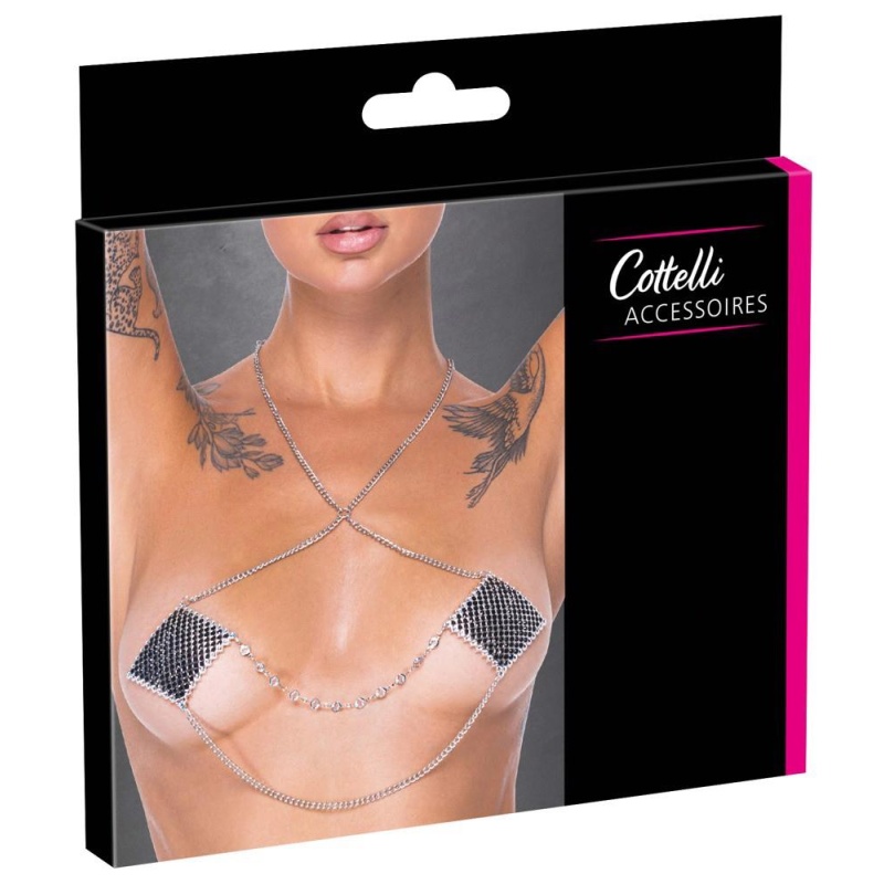 Nipple Jewellery silver chain - 1