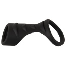 Mankiet na penisa z pierścieniem na jądra Erecto - ultraelastyczny płynny silikon, długość 8 cm, Ø 3/4,2 cm - 3