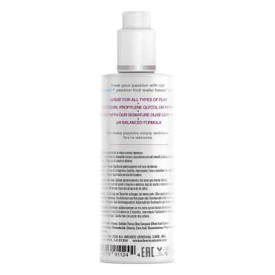 WICKED SIMPLY LUBRICANT PASSION FRUIT 120ML - 1 2