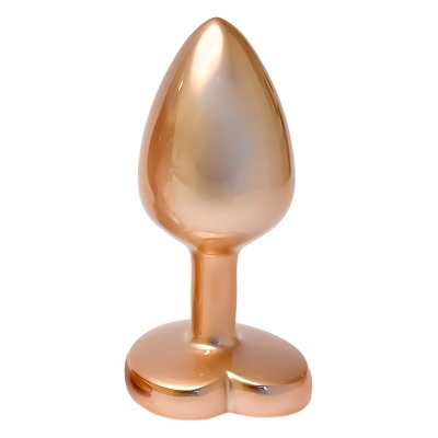 GLEAMING LOVE MATTE GOLD PLUG SMALL - 1 2