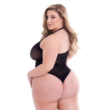 BACI JACQUARD BODYSUIT BLACK, QUEEN - 5