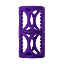 Penis Sleeve - reliefowa nakładka na penisa z silikonu, fioletowa, 7,5 cm - 2