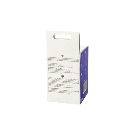 Penis Sleeve - reliefowa nakładka na penisa z silikonu, fioletowa, 7,5 cm - 6