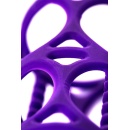 Penis Sleeve - reliefowa nakładka na penisa z silikonu, fioletowa, 7,5 cm - 8