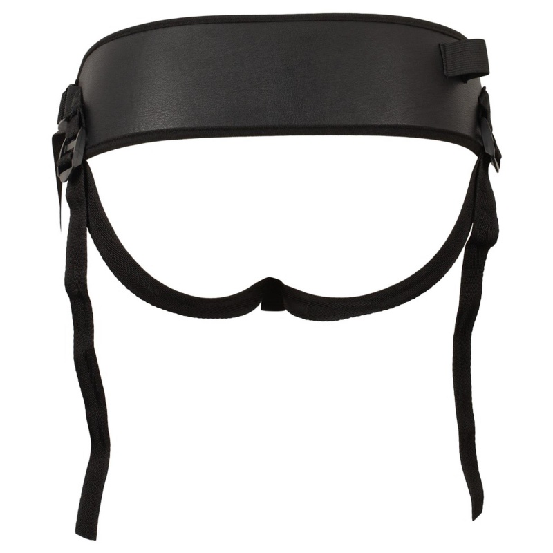 Zestaw Strap-On 4-częściowy - 3 wymienne dilda S/M/L z przyssawką i regulowaną uprzężą, średnice 2,8-4,2 cm - 10