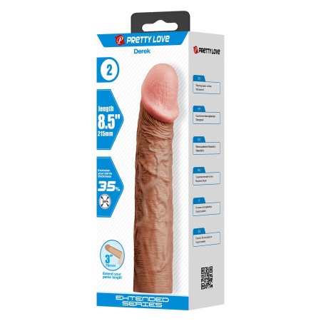 Nakładka powiększająca Derek z przedłużeniem 7,6 cm (długość całkowita 21,5 cm) - 14