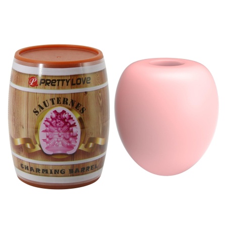 Masturbator Sauterne Charming Barrel - miękki TPR w kształcie beczki, manualny, 6,7 × 5,4 cm - 3