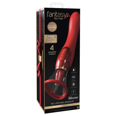 Wibrator Her Ultimate Pleasure — stymulator łechtaczki z funkcją ssania i ruchomym języczkiem, 25,4 cm - 1