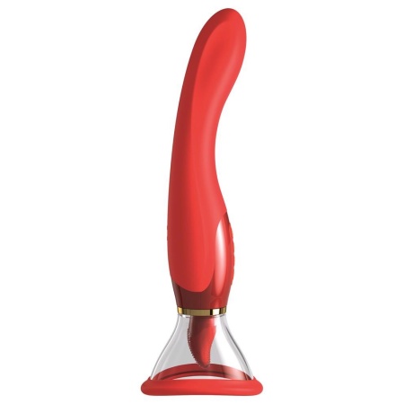 Wibrator Her Ultimate Pleasure — stymulator łechtaczki z funkcją ssania i ruchomym języczkiem, 25,4 cm - 2