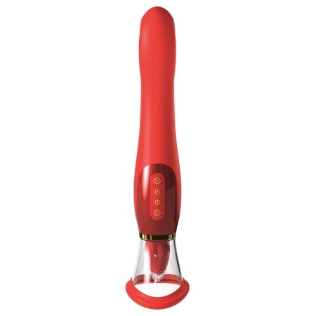 Wibrator Her Ultimate Pleasure — stymulator łechtaczki z funkcją ssania i ruchomym języczkiem, 25,4 cm - 3