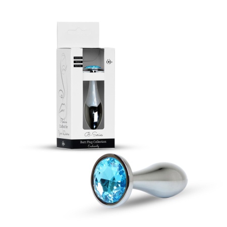 Plug-Jewellery Silver PLUG- Light Blue L - 9