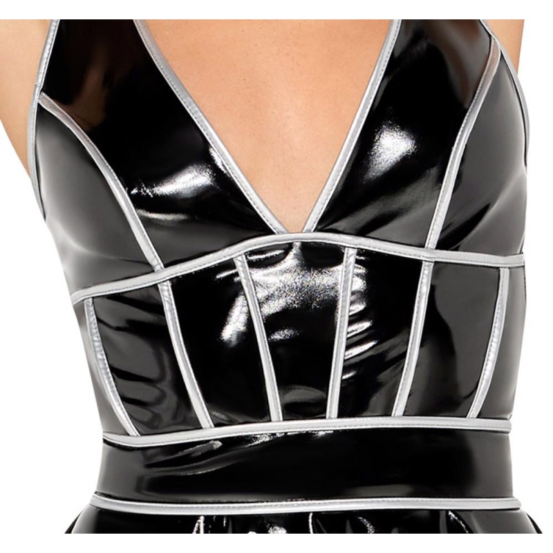Vinyl dress w. silver LP-1057 - 5
