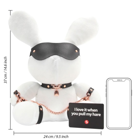 Rabbit Bondage - Velvet - Large - White - 6