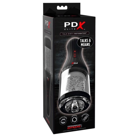 Masturbator rotacyjny Talk Dirty Rotobator z 7 trybami obrotu i funkcją audio, 24,1 cm - 1