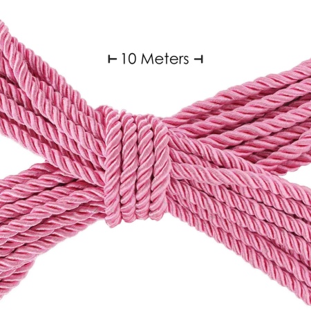 Polyester Bondage Rope - 32.8 ft / 10 m - Pink - 2