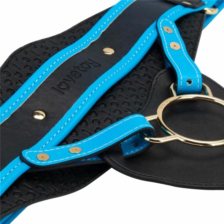 Wibrujący zestaw strap-on 21,5 cm XS/S/M nude - 5