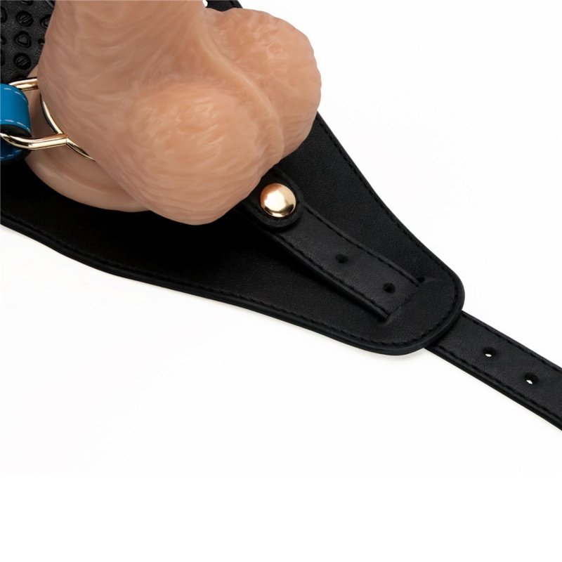 Wibrujący zestaw strap-on 21,5 cm XS/S/M nude - 19