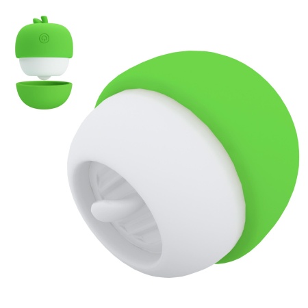 Stymulator łechtaczki Apple Secret - ruchomy języczek, 12 trybów, 8,5 × 6,5 × 5,5 cm - 2