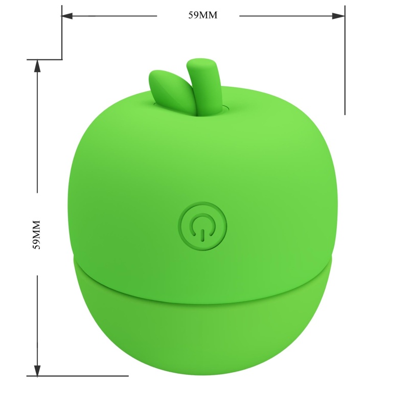 Stymulator łechtaczki Apple Secret - ruchomy języczek, 12 trybów, 8,5 × 6,5 × 5,5 cm - 10
