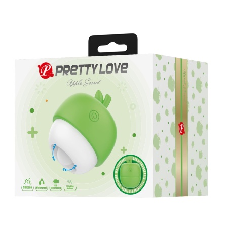 Stymulator łechtaczki Apple Secret - ruchomy języczek, 12 trybów, 8,5 × 6,5 × 5,5 cm - 11