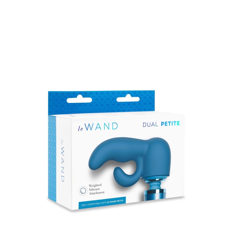 Nasadka Petite Dual Weighted Silicone - dwusegmentowa stymulacja punktu G i łechtaczki, 13,15 cm - 1