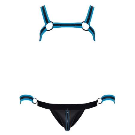 Men's Jock set black/blue 2XL - 6