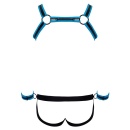 Men's Jock set black/blue 2XL - 7