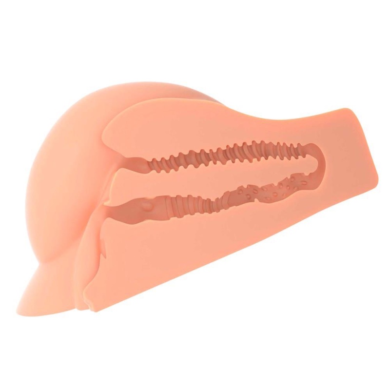Masturbator torsowy Perfect 10 Booty Light – dwa kanały (waginalny i analny), długość wkładki 14 cm, TPE, 24,1 × 34,3 cm, 6,4 kg - 3