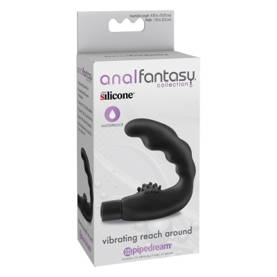 ANAL FANTASY COLLECTION VIBRATING REACH AROUND BLACK - 1 2
