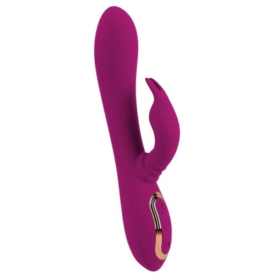 Wibrator króliczek Javida 3 Function - obrotowe perły i ruchomy stymulator łechtaczki, 23 cm - 1 2