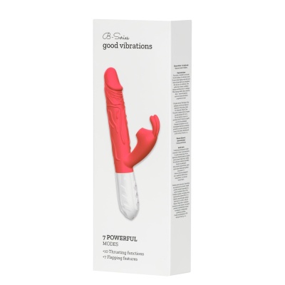 Silicone Vibrator 7 Vibration modes -10 thrusting and7 Flapping - 1