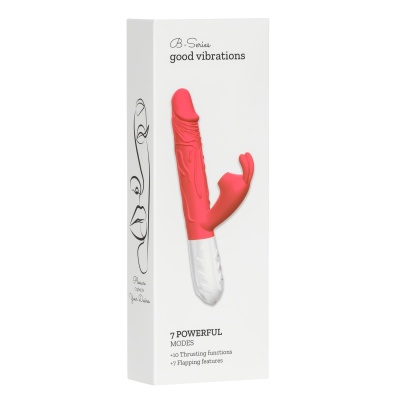 Silicone Vibrator 7 Vibration modes -10 thrusting and7 Flapping - 1 2