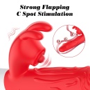 Wibrator silikonowy Silicone Vibrator 7 Vibration Modes - 7 trybów wibracji, 10 trybów ruchu góra-dół, 7 trybów uderzeń łechtacz - 7