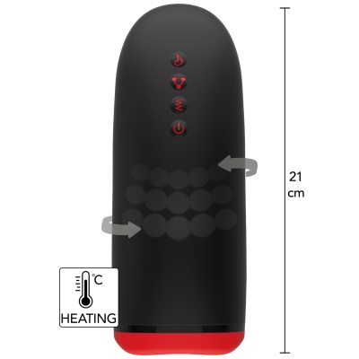 Hidden Desire Fusion X Beaded Tongue Masturbator - 1 2