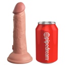 Wibrator realistyczny KCE 6 DD Vibrating Cock Light – silikon podwójnej gęstości, 10 trybów wibracji, 17,8 cm - 2